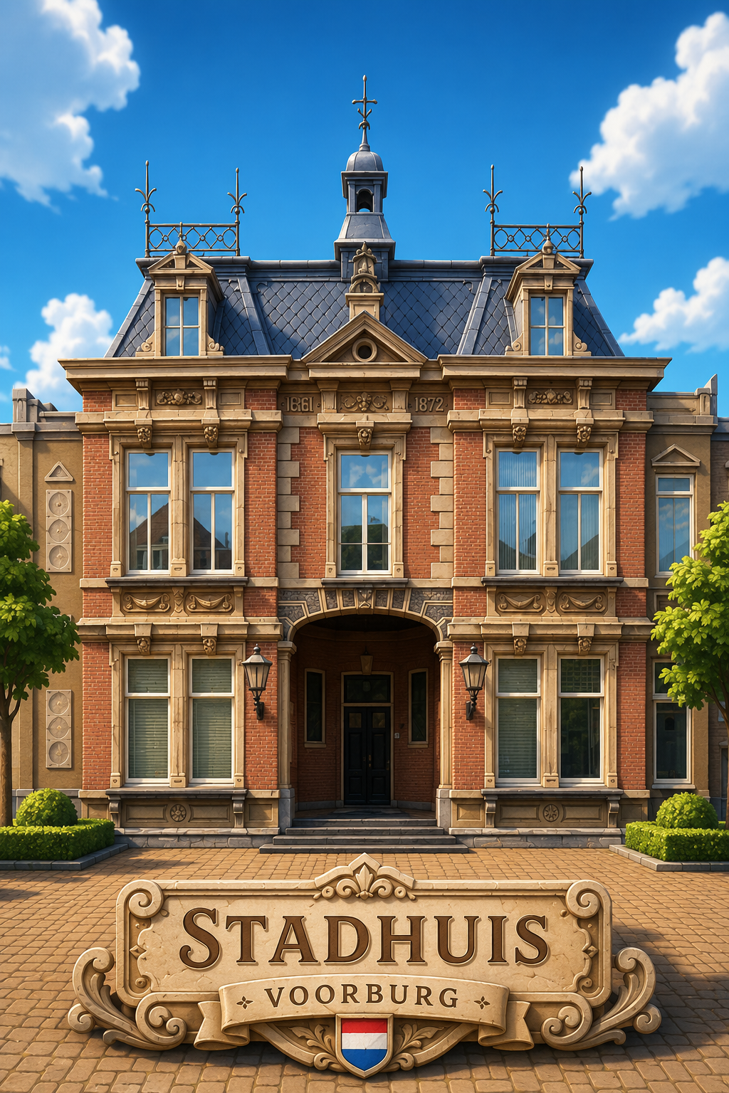 Raadhuis en postkantoor