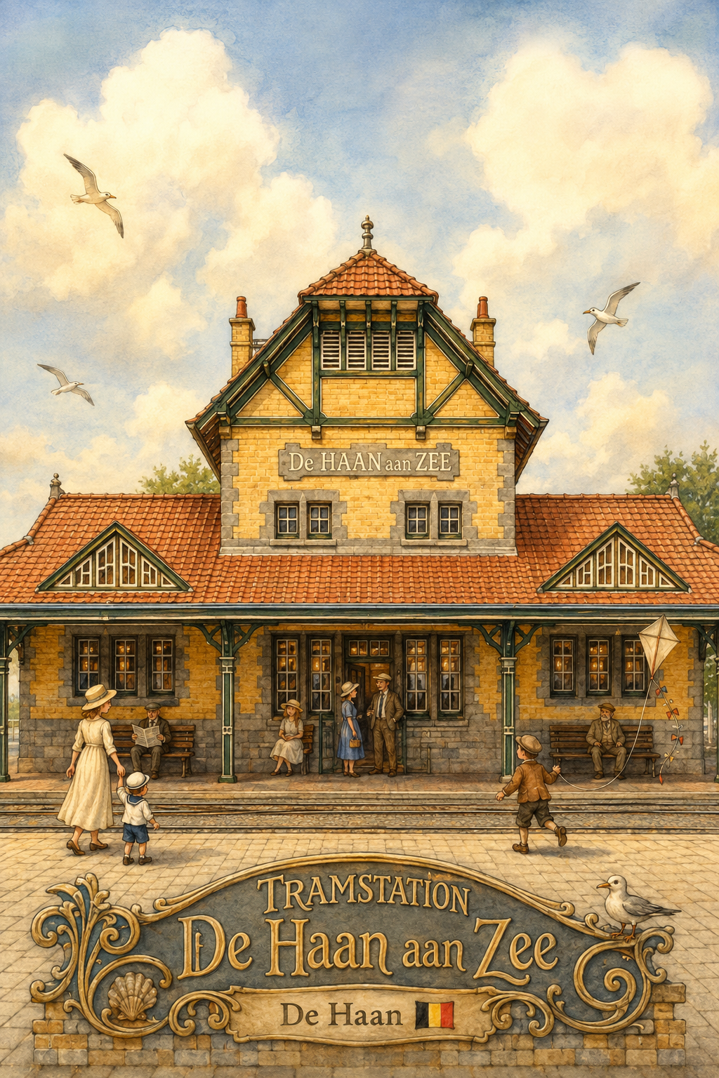 Tramstation De Haan aan Zee