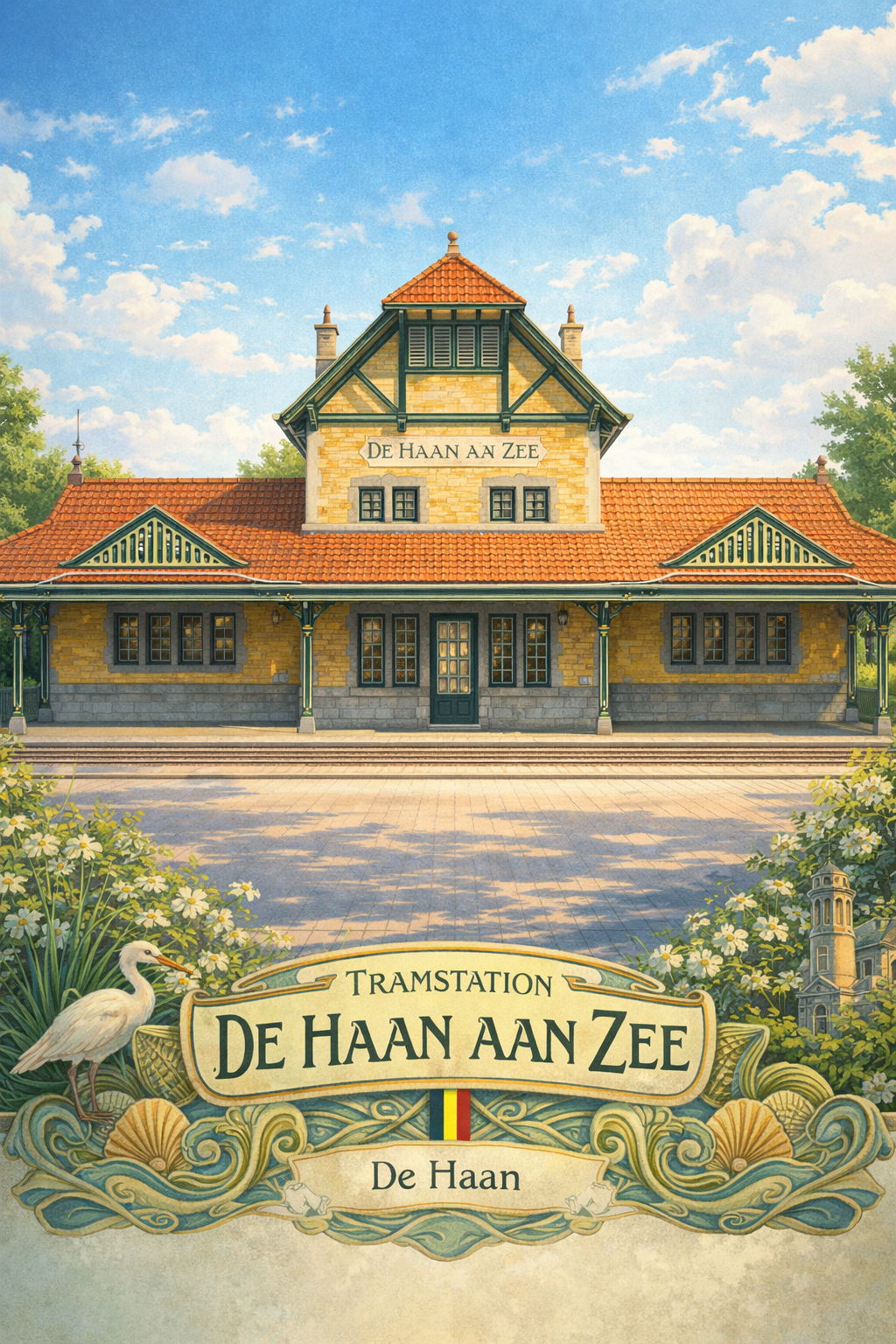 Tramstation De Haan aan Zee